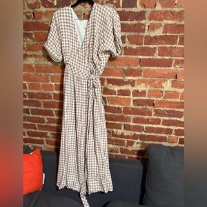 🍄‍🟫 checkered wrap dress 🍄‍🟫